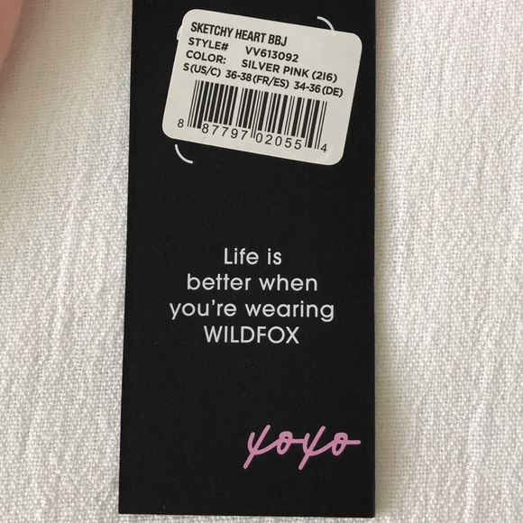 Wildfox Sketchy Heart Silver Pink Lounge Set ❤️ - Picture 12 of 13